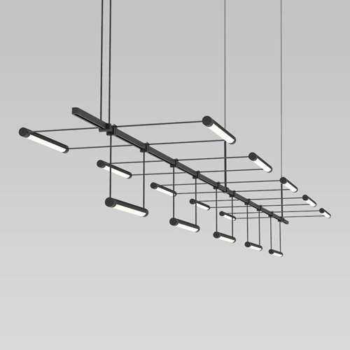 thin, networked pendant lights