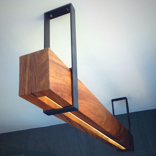 securely held thick pendant light