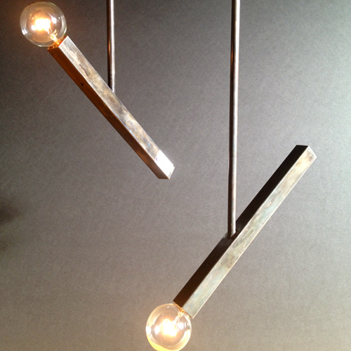  two, torch-designed pendant lights