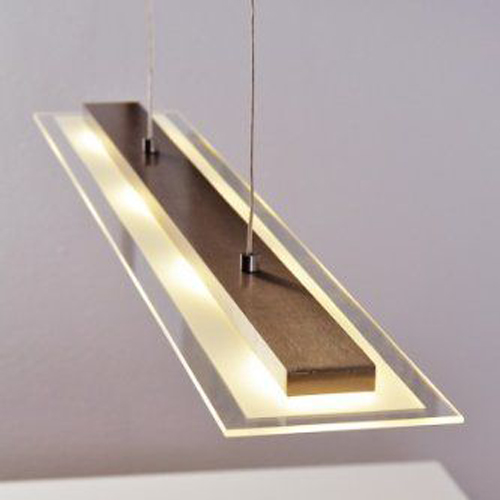 sheet-shaped linear pendant light