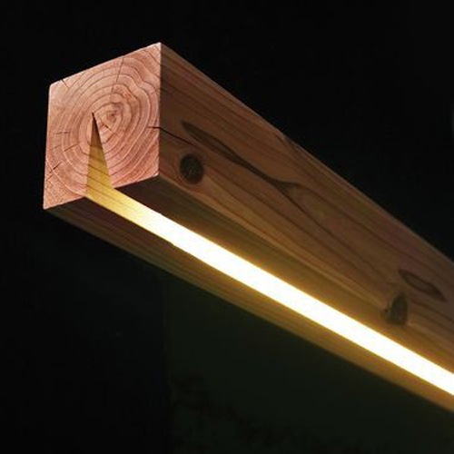 uniquely partitioned wooden pendant lights